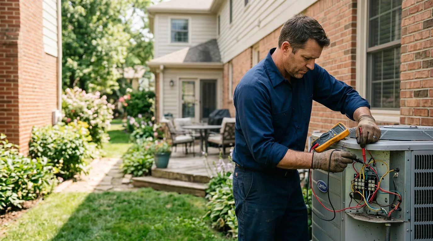 HVAC technician working near Midland, OH